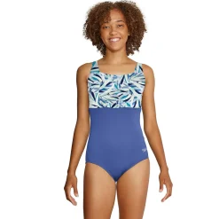 Colorblock Square Neck One Piece