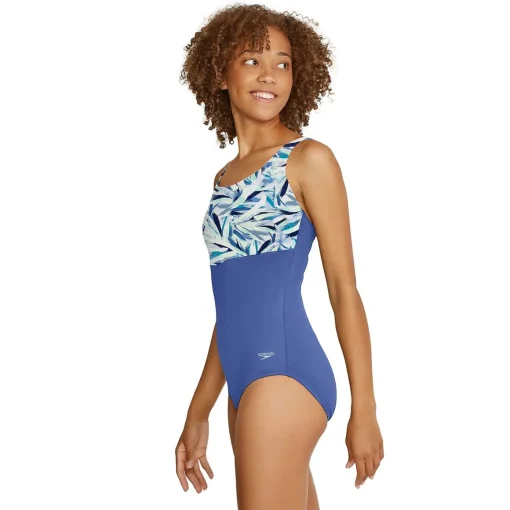 Colorblock Square Neck One Piece