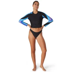 Crop Print Sleeve Rashguard