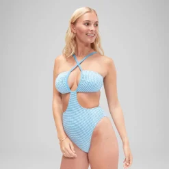 Flu3nte Gingham Convertible Cut Out One Piece