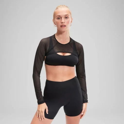 Flu3nte Long Sleeve Crop Top