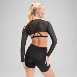 Flu3nte Long Sleeve Crop Top
