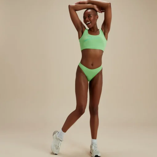 Flu3nte Solid Cheeky Scoop Bikini Bottom