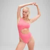 Flu3nte Terry Asymmetrical Cut Out One Piece