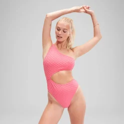 Flu3nte Terry Asymmetrical Cut Out One Piece