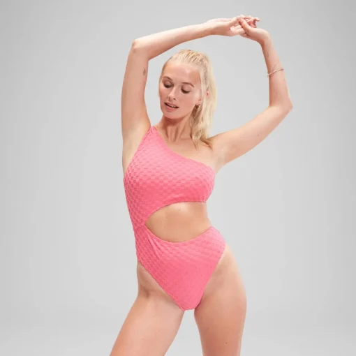 Flu3nte Terry Asymmetrical Cut Out One Piece