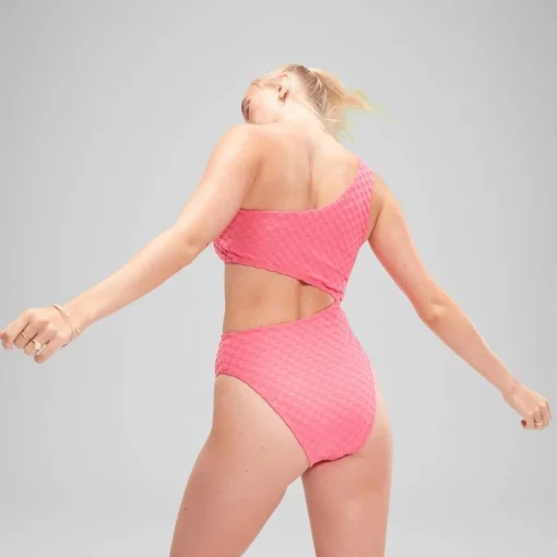 Flu3nte Terry Asymmetrical Cut Out One Piece