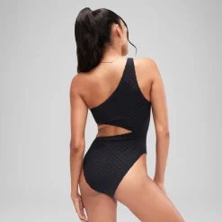 Flu3nte Terry Asymmetrical Cut Out One Piece