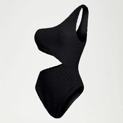 Flu3nte Terry Asymmetrical Cut Out One Piece