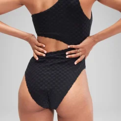 Flu3nte Terry Asymmetrical Cut Out One Piece