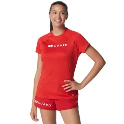 Guard Short Sleeve Solid Swim Tee