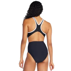 Jacquard Splice with Side Cut Out One Piece