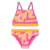 Print Blocked Bikini Set