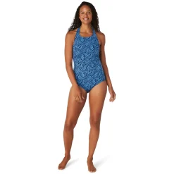 Print High Neck One Piece