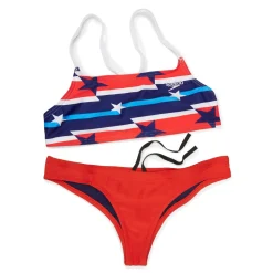 Print Strappy Bikini Top