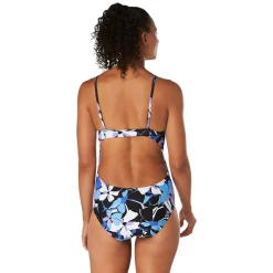 Print V Neck Thin Strap One Piece