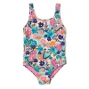Printed Elastic Back One Piece