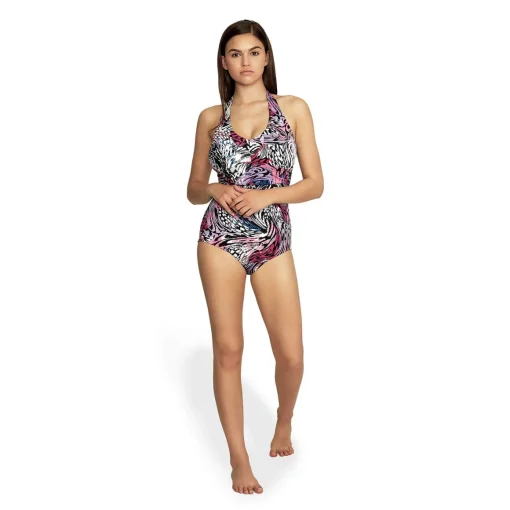 Printed Halter One Piece