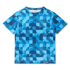 Printed Short Sleeve Swim Shirt