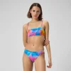 Printed Strappy Fixed Bikini Top