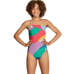 Printed T-Back One Piece