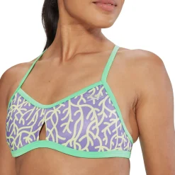 Printed Tie Back Keyhole Top