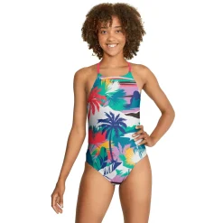 Printed Tie Back One Piece