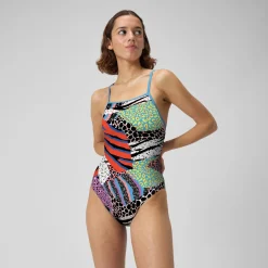 Printed Tri Back One Piece