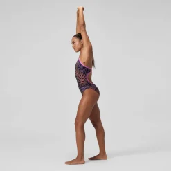 Printed Web Back One Piece