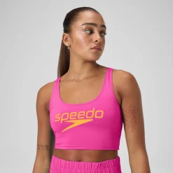 Regan Collection Solid Logo Crop Top