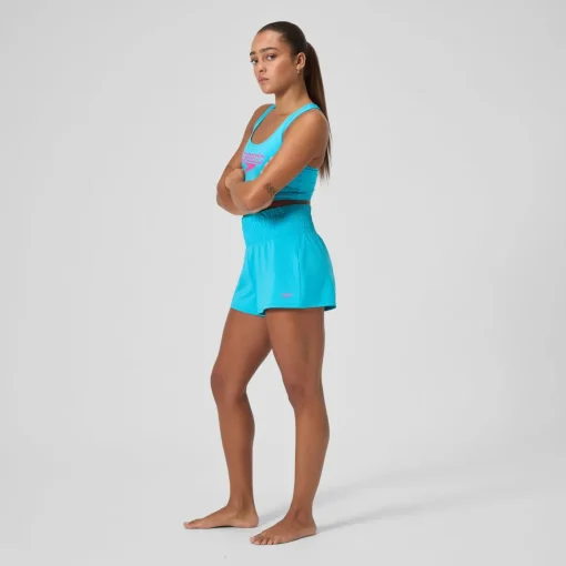 Regan Collection Solid Logo High Waist Short