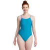 Solid Double Lace Back One Piece