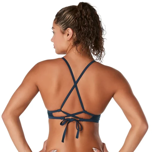 Solid Double Lace Back Top