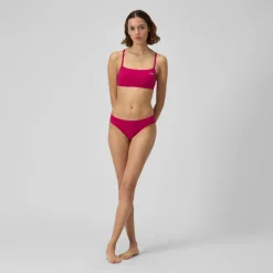 Solid Strappy Fixed Back Bikini Top
