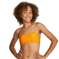 Solid Strappy Fixed Bikini Top