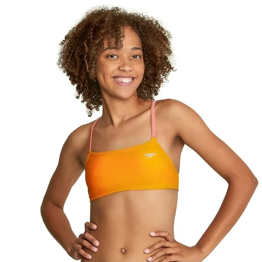 Solid Strappy Fixed Bikini Top