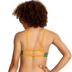 Solid Strappy Fixed Bikini Top