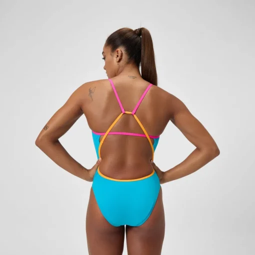 Solid Tri Back One Piece