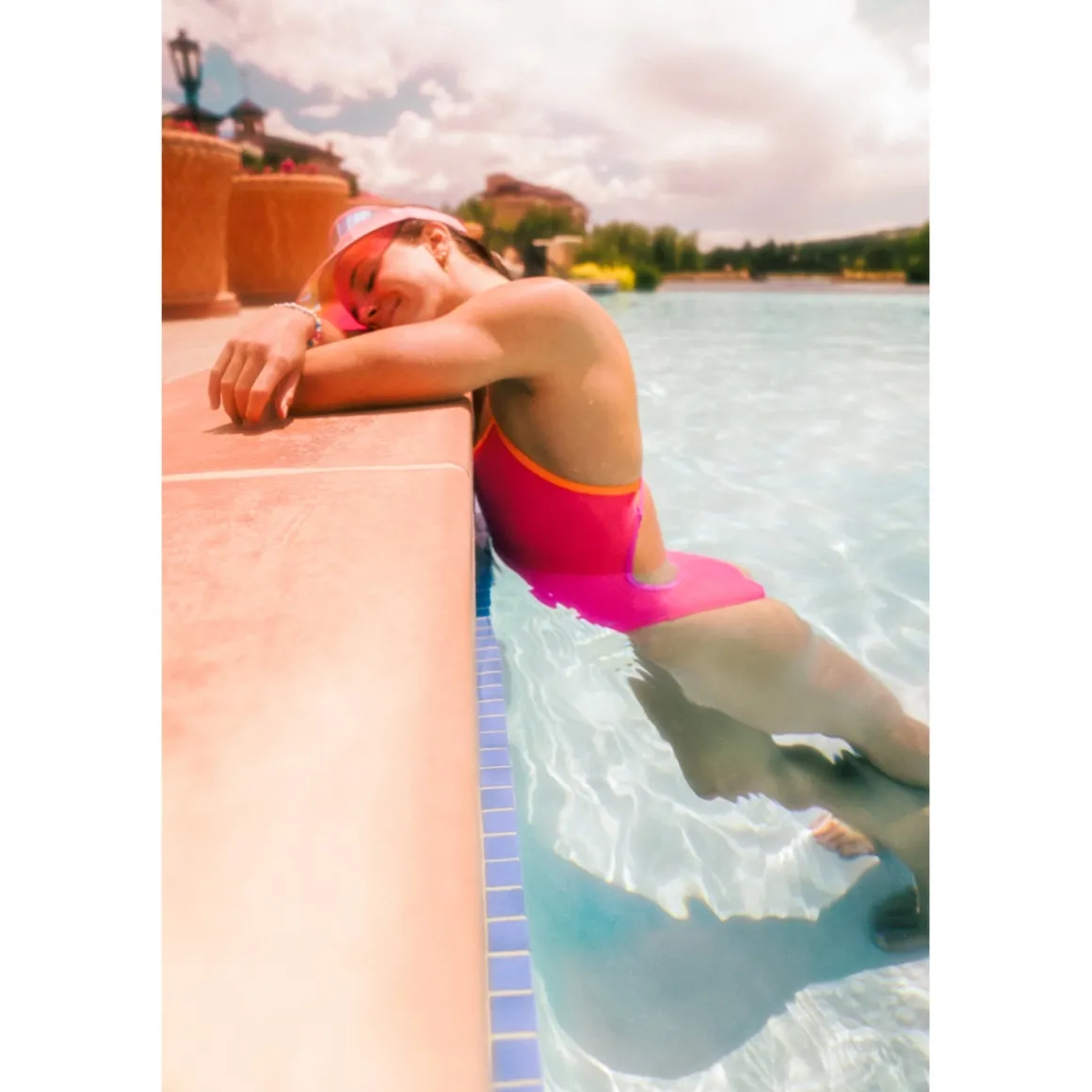 Solid Tri Back One Piece